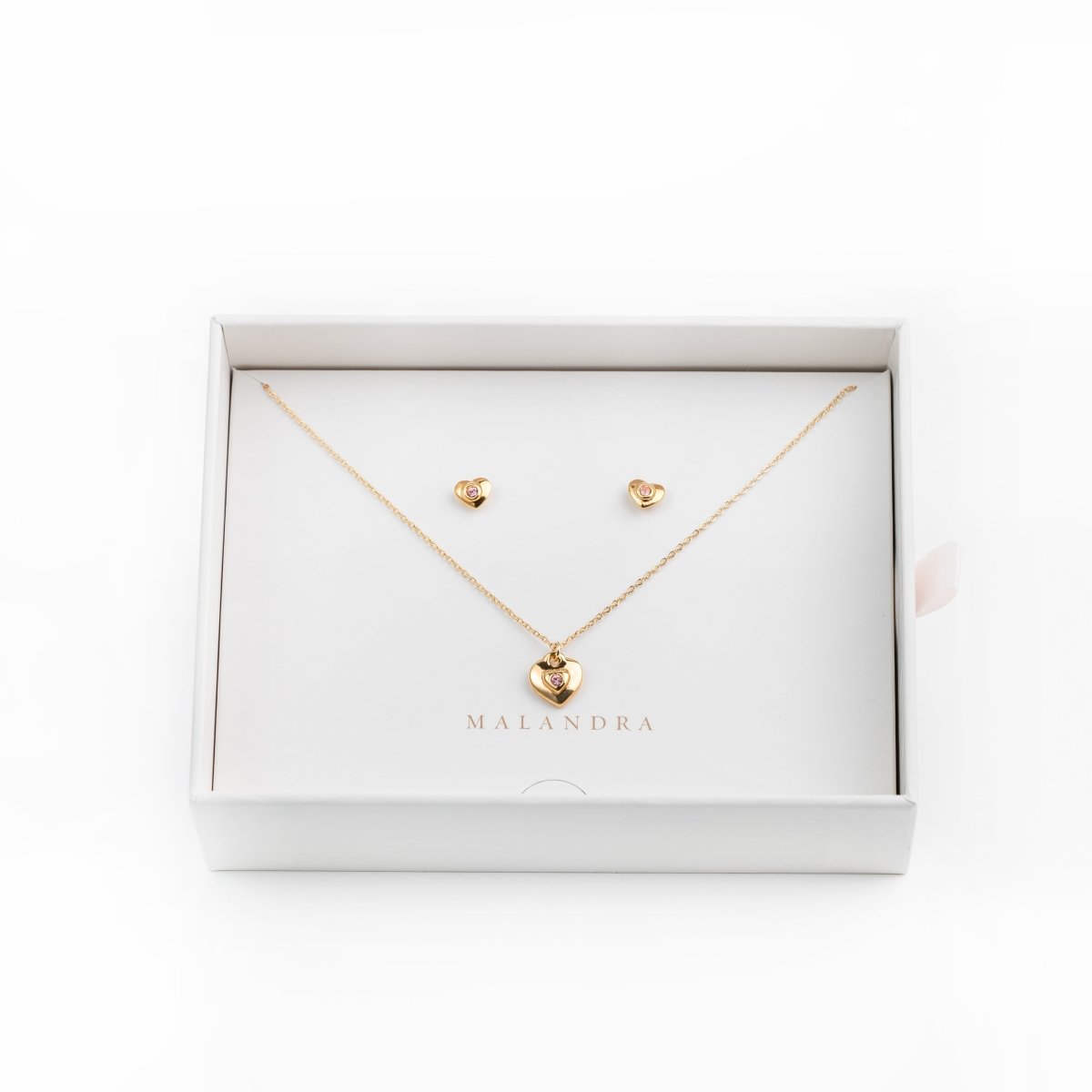 ROSE HEART GLOW GIFT SET - SETS DE REGALO - Malandra Jewelry - SET69 VCC225/VCA231