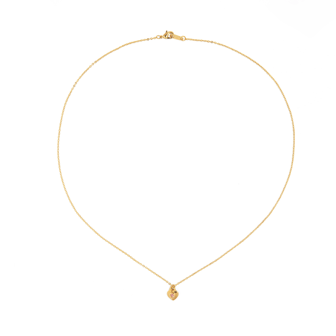 ROSE HEART LUX NECKLACE - COLLARES - Malandra Jewelry - VCC245-9100