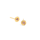 ROSE SPARKLE STUDS - ARETES - Malandra Jewelry - VCA246 - 4018ROS