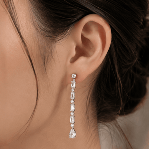 ROYAL LUXE DROP EARRINGS - ARETES - Malandra Jewelry - EZAA70.P-E222
