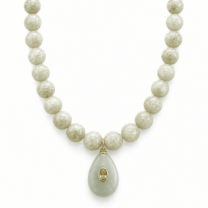 Sage Jade Gaia Necklace - COLLARES - Malandra Jewelry - TC2620