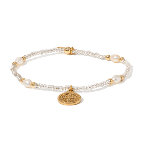 Saint Benedict Crystal Pearl Bracelet - PULSERAS - Malandra Jewelry - TP2468