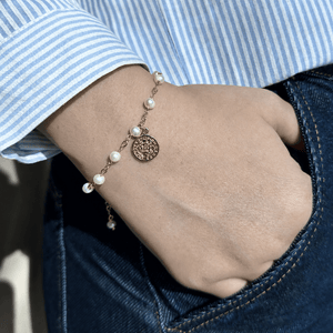Saint Benedict Pearl Bracelet - PULSERAS - Malandra Jewelry - TP2589