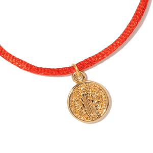 SAINT BENEDICT RED BRACELET - PULSERAS - Malandra Jewelry - TP2512