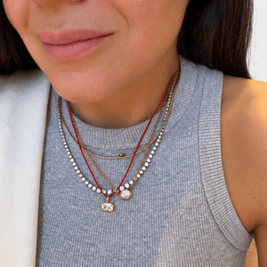Scarlet Golden Oval Necklace - COLLARES - Malandra Jewelry - TC2686