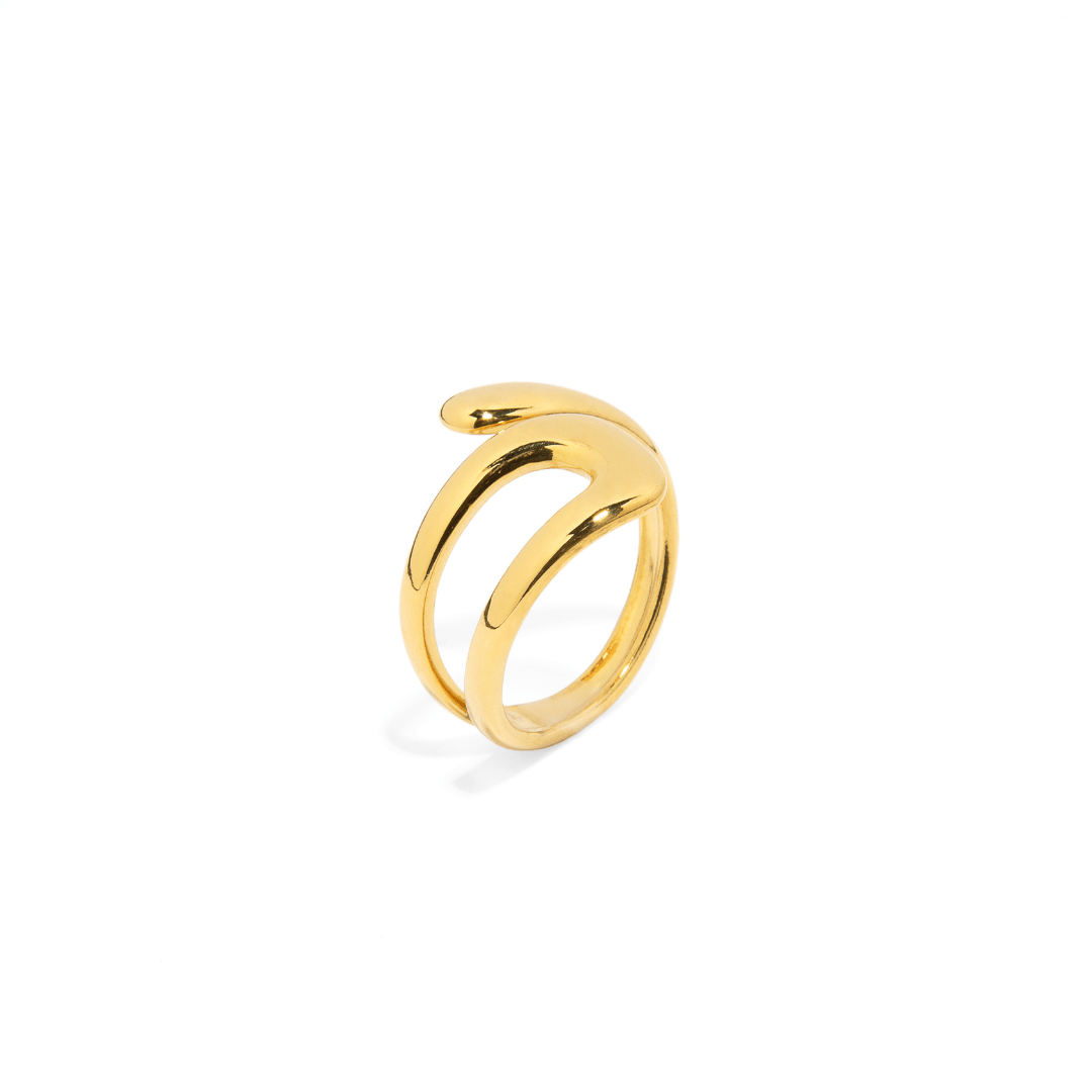 SEA CURVE RING - ANILLOS - Malandra Jewelry - EUWR167 - JDRW2305053
