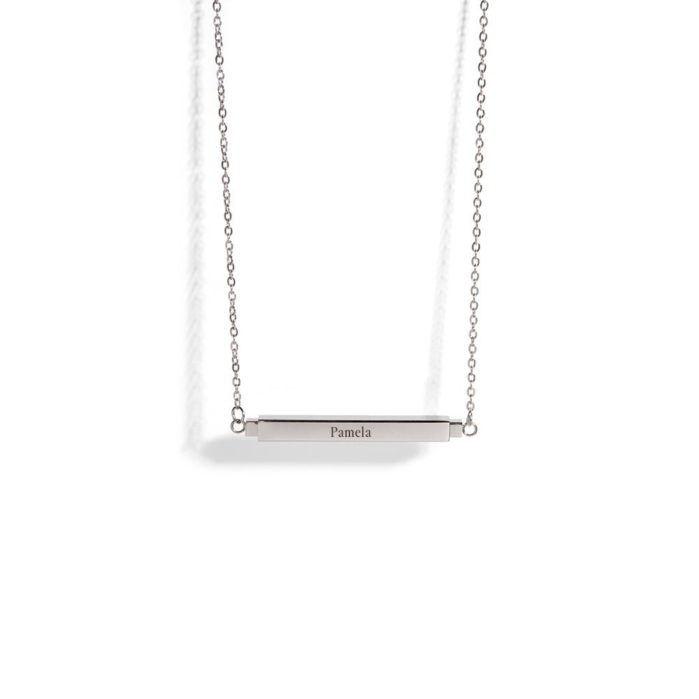 SECRET MESSAGE CUSTOM SILVER NECKLACE - COLLARES GRABADOS - Malandra Jewelry - ESYC18.P