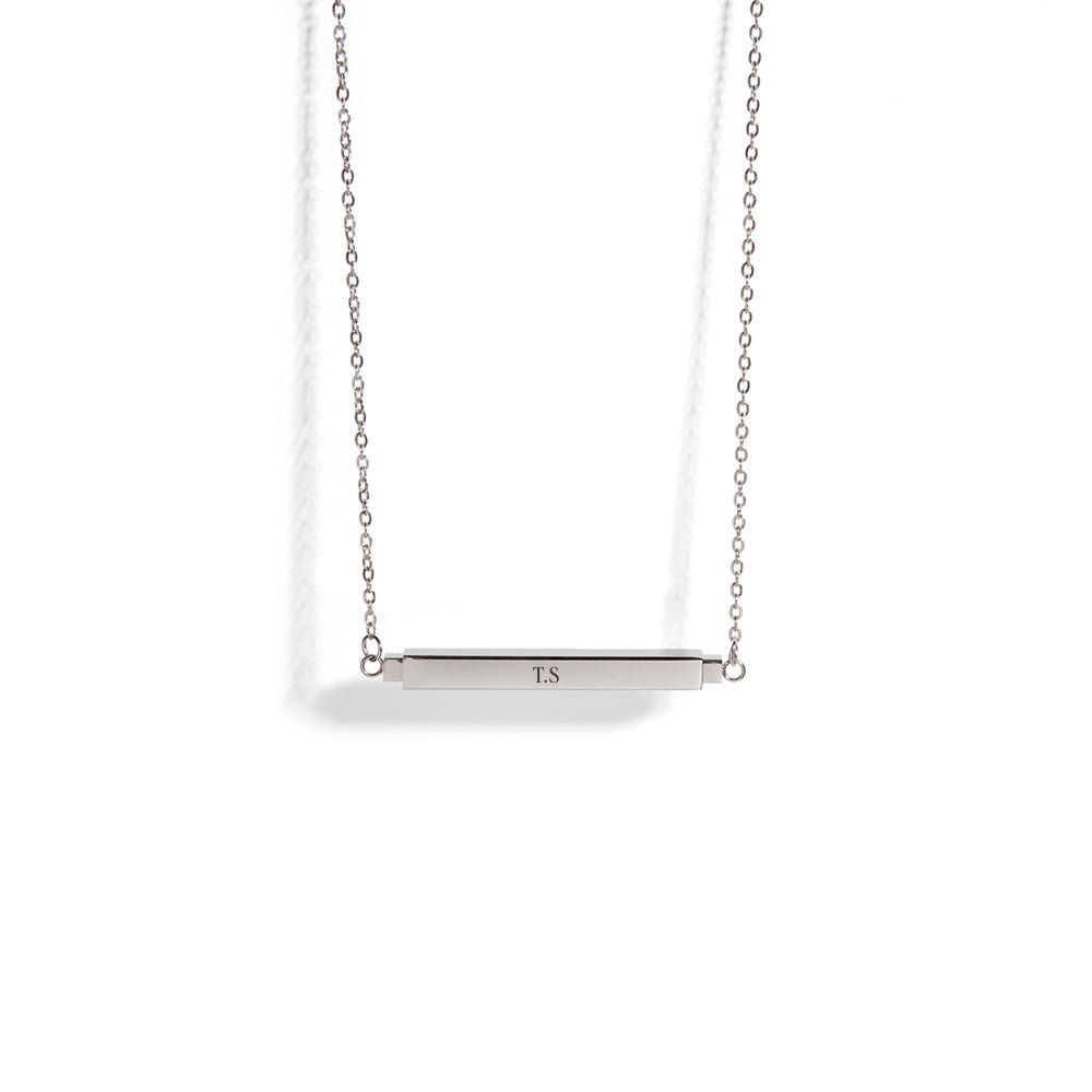 SECRET MESSAGE CUSTOM SILVER NECKLACE - COLLARES GRABADOS - Malandra Jewelry - ESYC18.P