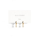 SERENA OPAL DROP HUGGIES - ARETES - Malandra Jewelry - EAWA41 - MME0131