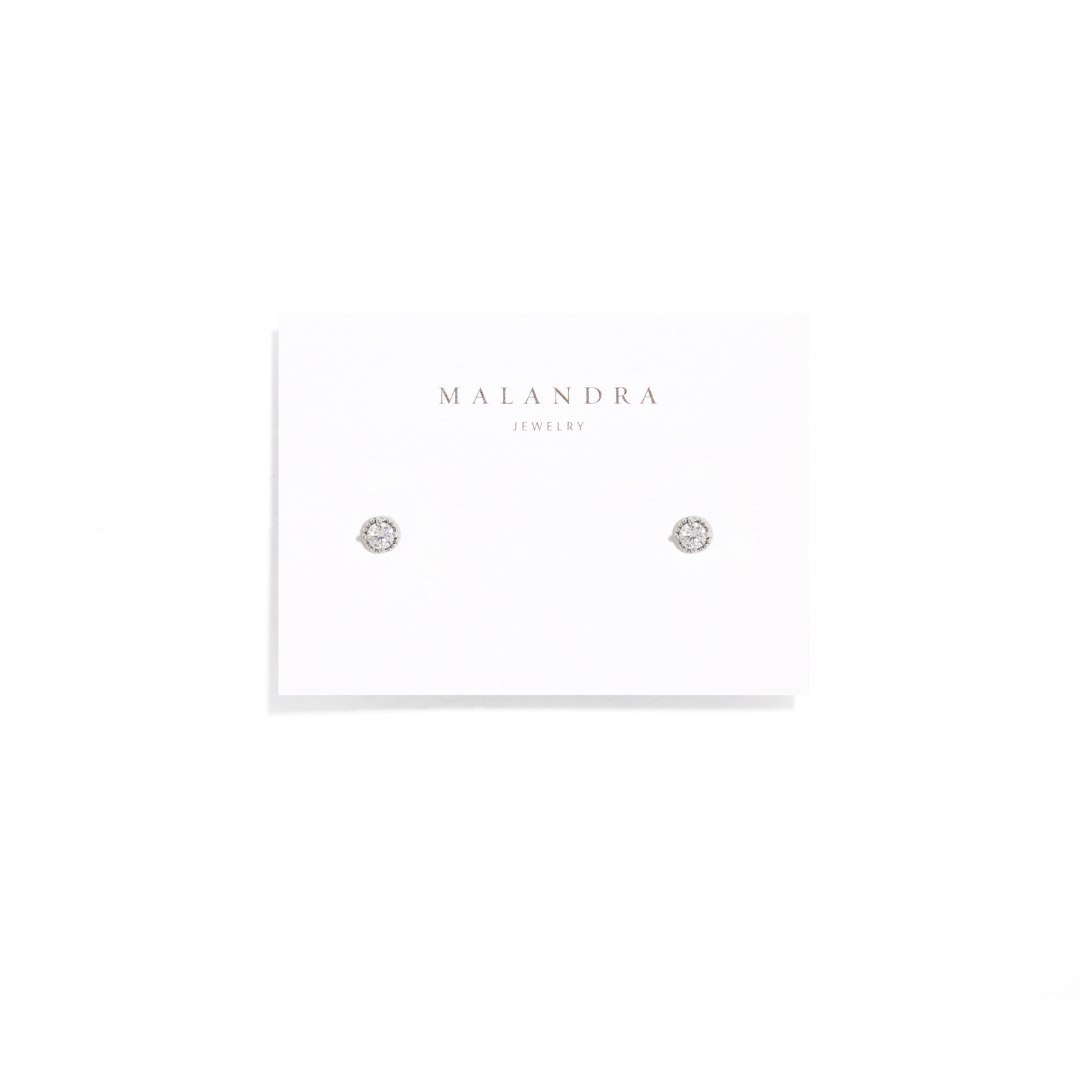 SHINY CIRCLE STUDS MINI - ARETES - Malandra Jewelry - ZWA54.PQX00865YX