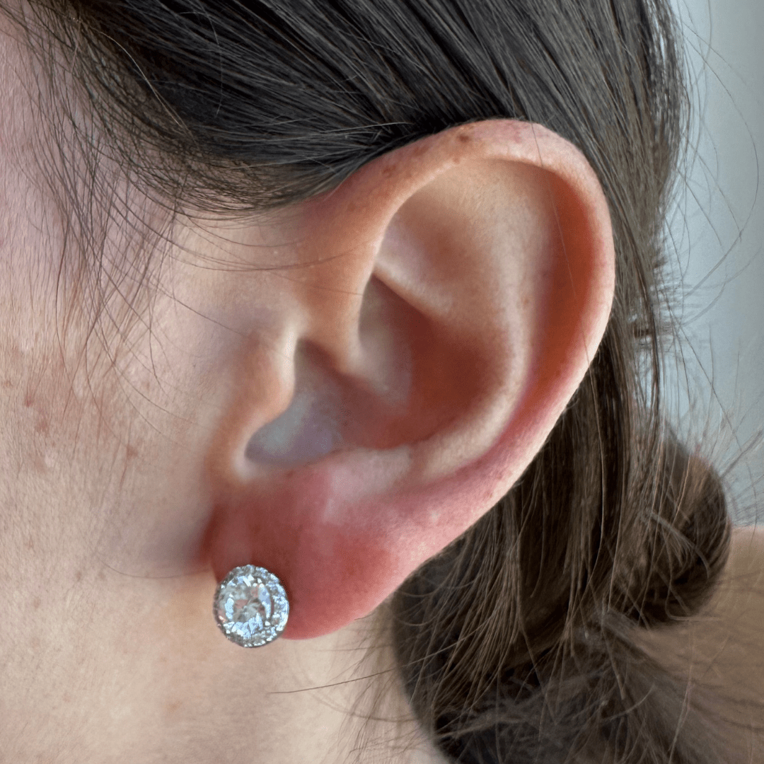 SHINY CIRCLE STUDS SMALL - ARETES - Malandra Jewelry - ZWA53.P - QX00865YX