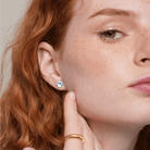 SHINY CRYSTAL BABY BLUE STUDS - ARETES - Malandra Jewelry - ZWA49.C - QX05454Y