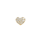 SHINY HEART PIERCING - ARETES - Malandra Jewelry - ZTA11