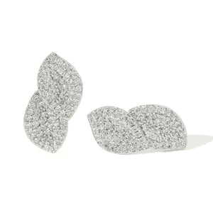 SILVER ALLURE PETAL EARRINGS - ARETES - Malandra Jewelry - EZAA68.P