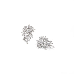 SILVER BLOOM EARRINGS - ARETES - Malandra Jewelry - EZAA35 - EP2481A
