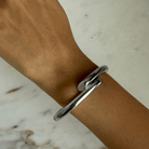 SILVER BOLD CUFF - PULSERAS - Malandra Jewelry - EVFP42.P - 033 - 0045D