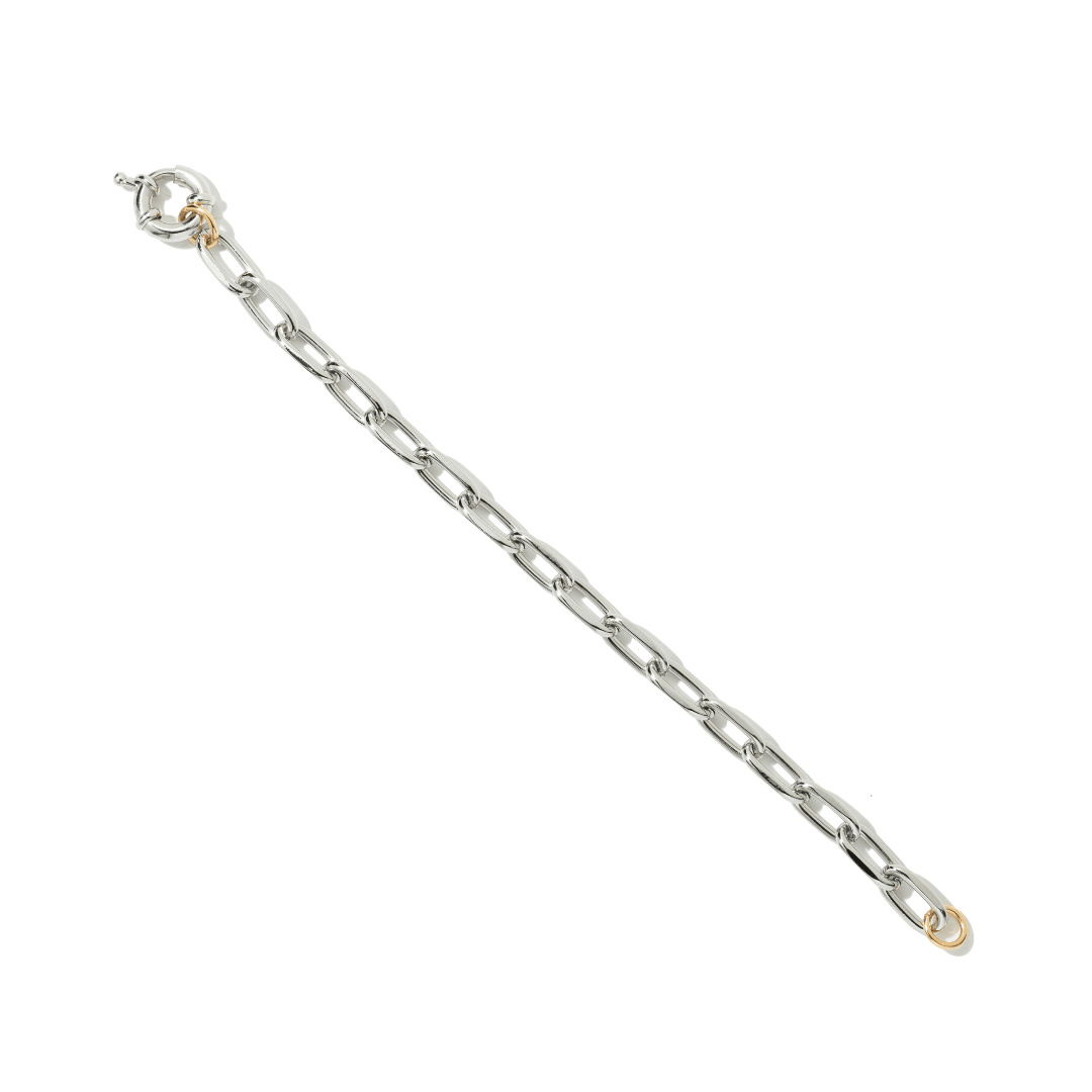 SILVER CHAIN LINK BRACELET - PULSERAS - Malandra Jewelry - TP2231