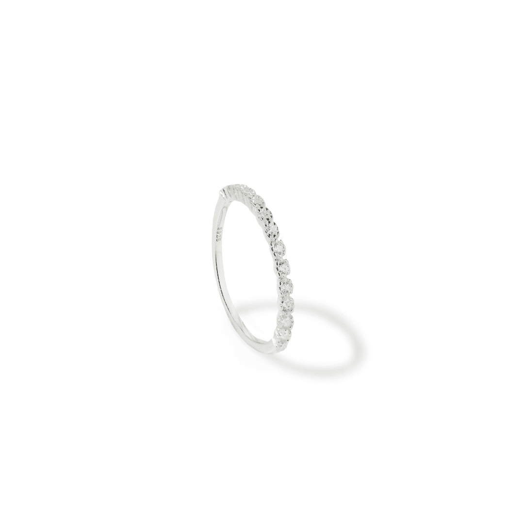 SILVER CRYSTAL GLOW RING - ANILLOS - Malandra Jewelry - FBR457.7-1EAN0006-P7P