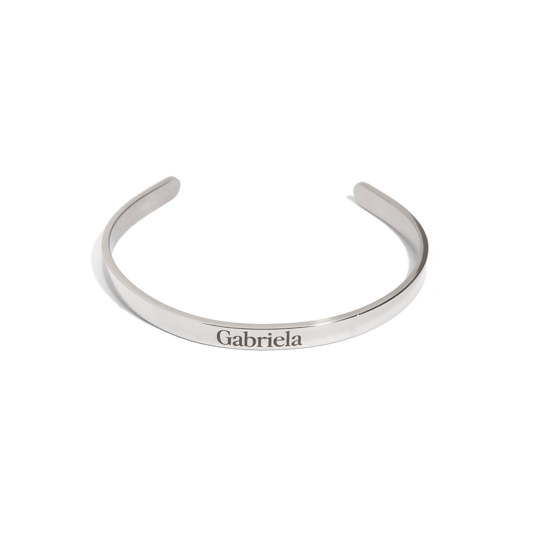 SILVER CUSTOM BRACELET - PULSERAS GRABADAS - Malandra Jewelry - ESYP12.P