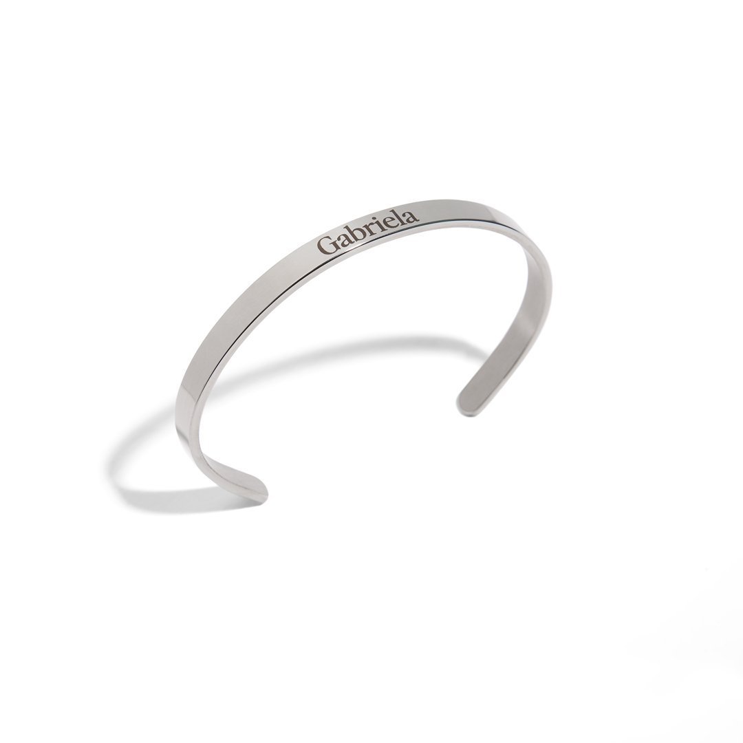 SILVER CUSTOM BRACELET - PULSERAS GRABADAS - Malandra Jewelry - ESYP12.P