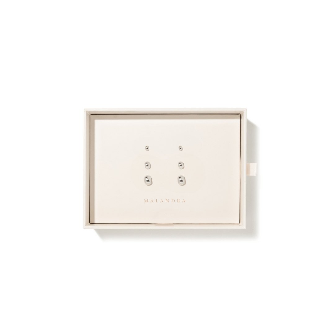 SILVER DOT MIX GIFT SET - SETS DE REGALO - Malandra Jewelry - SET124-ZWA69.P