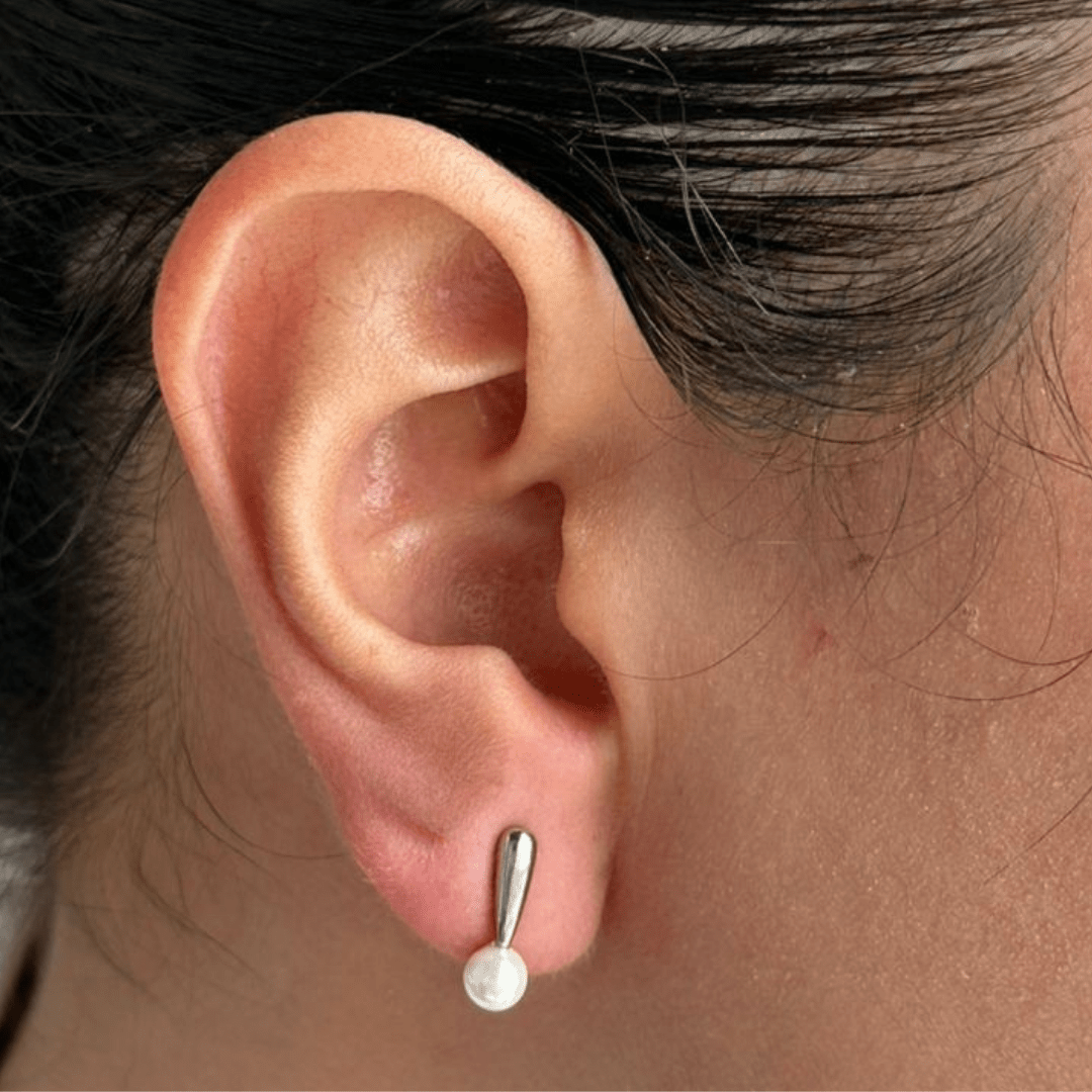 SILVER DROPS EARRINGS SET - ARETES - Malandra Jewelry - ZWA33.P