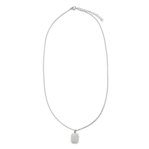 SILVER GLAM CUSTOM TAG NECKLACE - COLLARES GRABADOS - Malandra Jewelry - LJC2.P-JT-NB2958