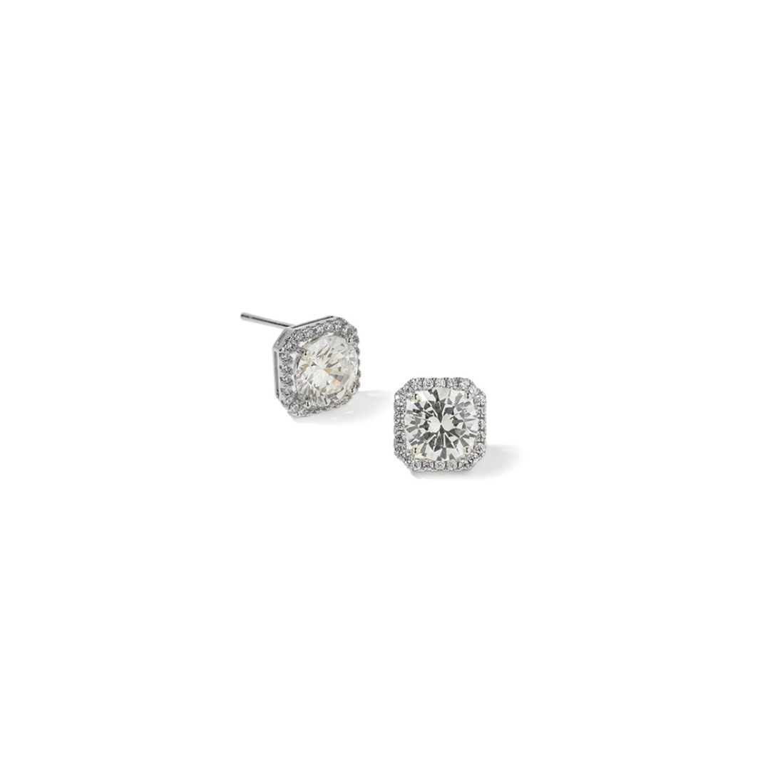 SILVER GLIMMER EARRINGS - ARETES - Malandra Jewelry - ZWA72.P - QX02204