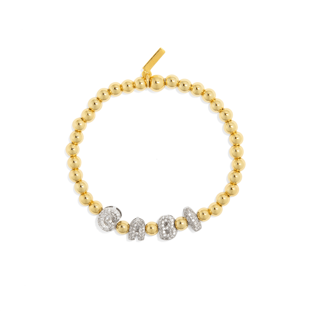 SILVER & GOLD SPARK BRACELET - PULSERAS PERSONALIZADAS - Malandra Jewelry - TP2025.1