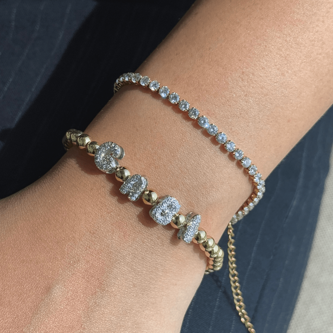 SILVER & GOLD SPARK BRACELET - PULSERAS PERSONALIZADAS - Malandra Jewelry - TP2025.1