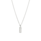 SILVER INGOT ESSENTIAL NECKLACE - COLLARES - Malandra Jewelry - ICC511.P