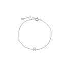 SILVER INITIAL SPARK BRACELET - PULSERAS - Malandra Jewelry - EAWP113.A - M210709000748
