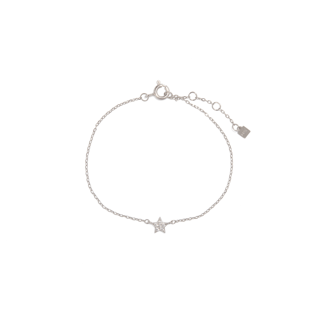 SILVER LITTLE STAR BRACELET - PULSERAS - Malandra Jewelry - EAWP22.P - MMN265