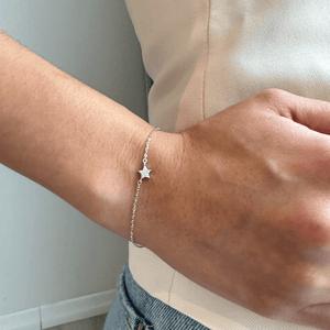SILVER LITTLE STAR BRACELET - PULSERAS - Malandra Jewelry - EAWP22.P - MMN265