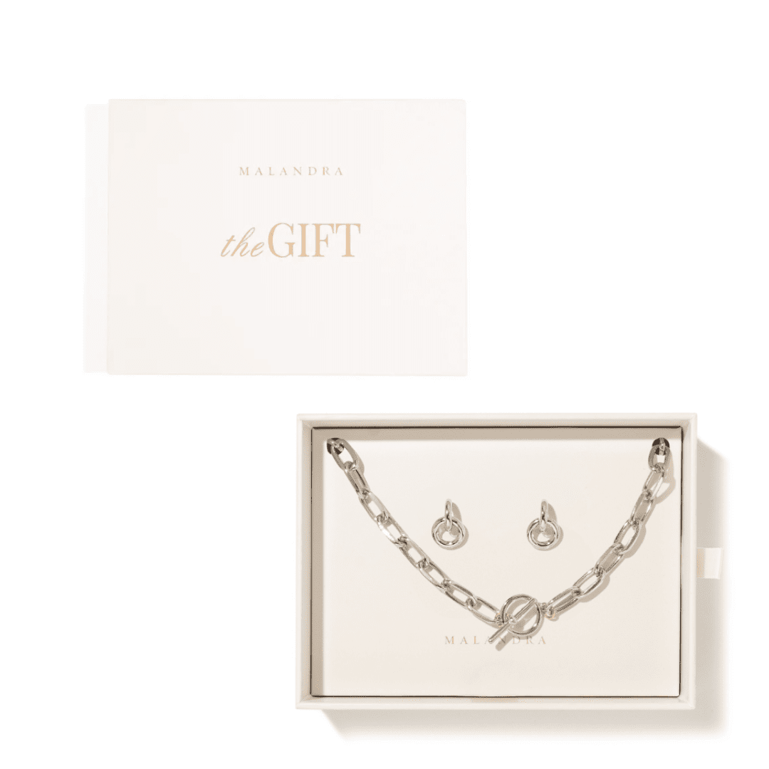 SILVER LOOP GIFT SET - SETS DE REGALO - Malandra Jewelry - SET128-TC1826-ZWA14.P
