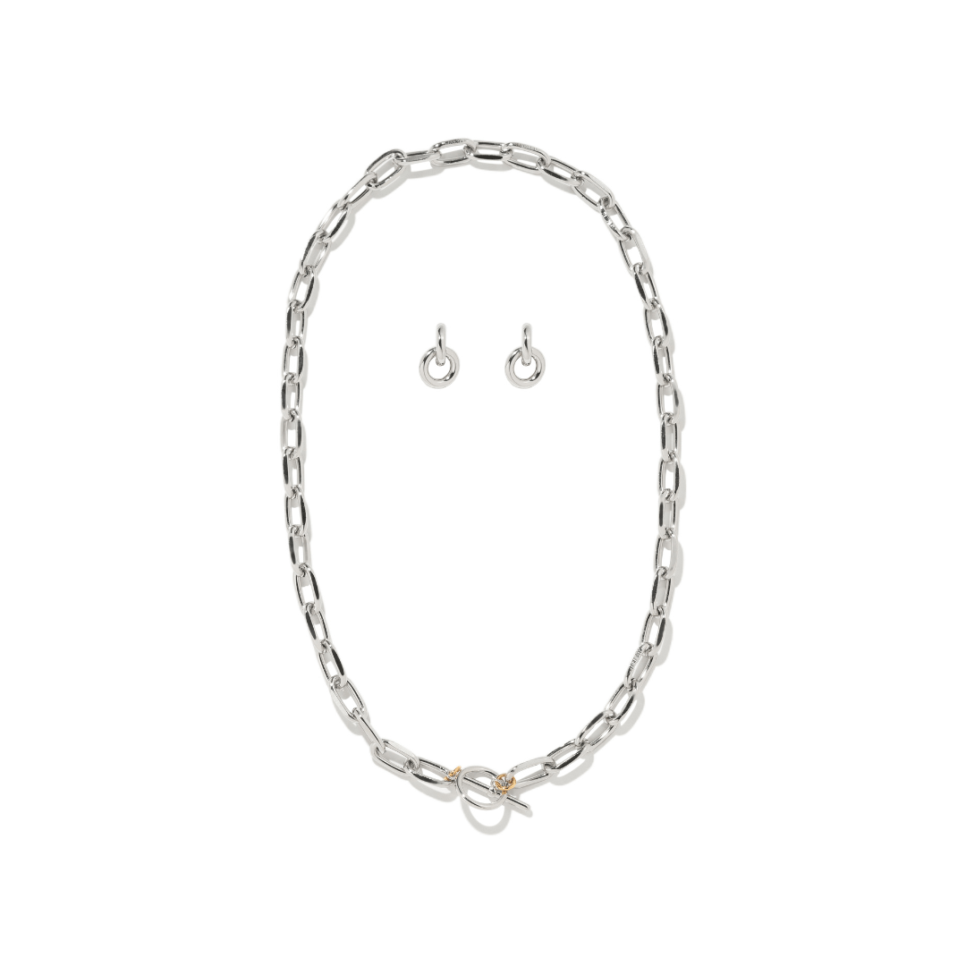 SILVER LOOP GIFT SET - SETS DE REGALO - Malandra Jewelry - SET128-TC1826-ZWA14.P