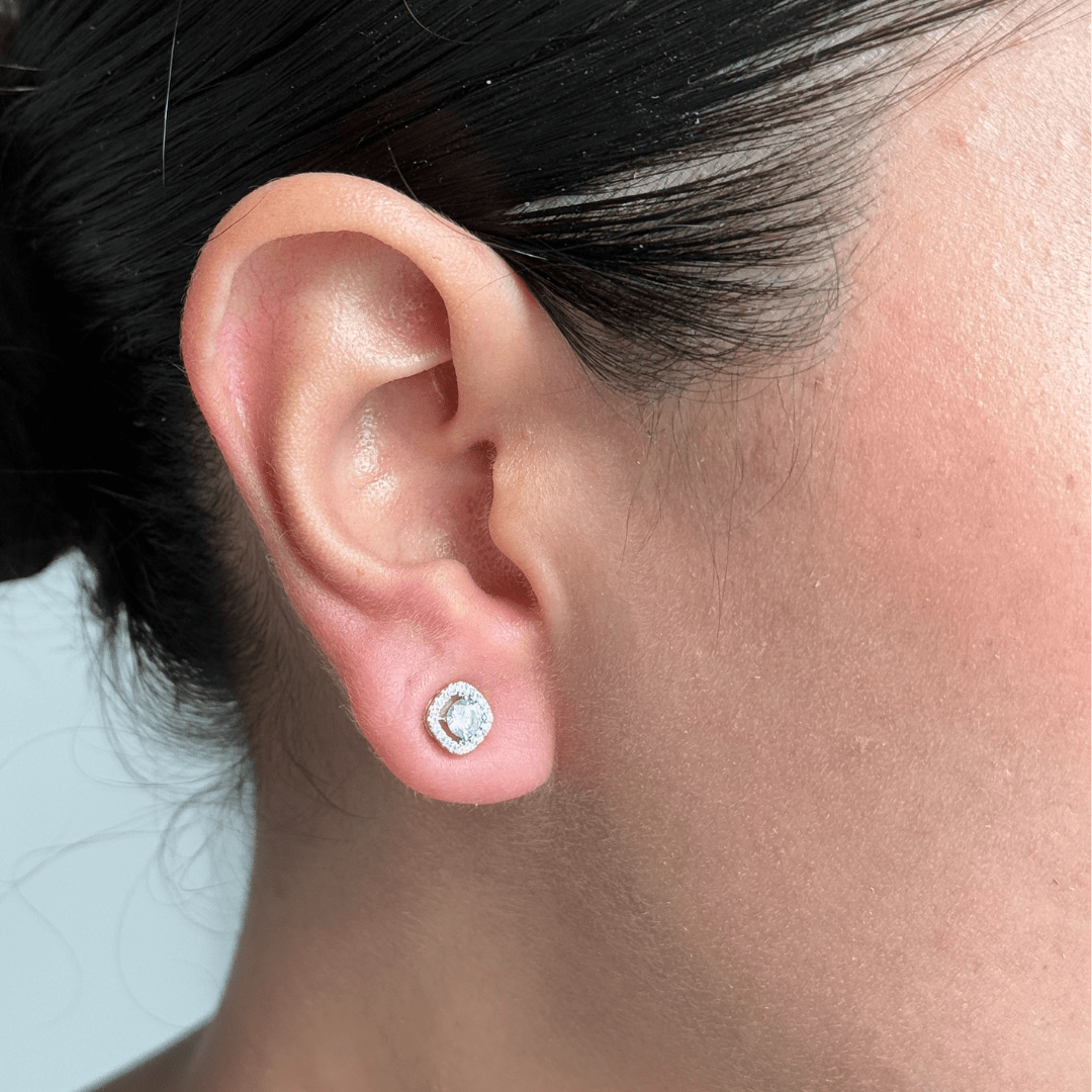 SILVER LUXE EARRINGS - ARETES - Malandra Jewelry - ZWA35.P - QX03450YS