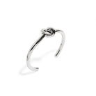 SILVER MINI KNOT CUFF - PULSERAS - Malandra Jewelry - EVFP46.P - 0177 - 0038D