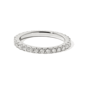 Silver Moissanite Infinity Ring - ANILLOS - Malandra Jewelry - LSR19.7-HC59108g