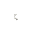 SILVER NIGHT PIERCING - ARETES - Malandra Jewelry - ZTA7