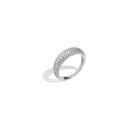 SILVER PAVE MILANO RING - ANILLOS - Malandra Jewelry - EAWR58.6 - MMR256 - S - 6