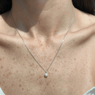 SILVER PEARL GLAM NECKLACE - COLLARES - Malandra Jewelry - ZOC2.P - YE06503AOCB