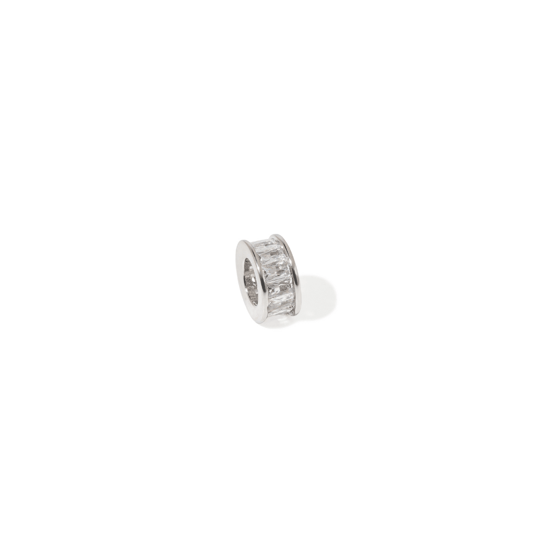 SILVER PURPOSE CHARM - DIJES - Malandra Jewelry - EYHD176.P-Model 10 (Baguette)