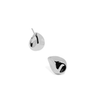 SILVER SCULPTED DROP EARRINGS - ARETES - Malandra Jewelry - ZWA2.P - QX00913Y