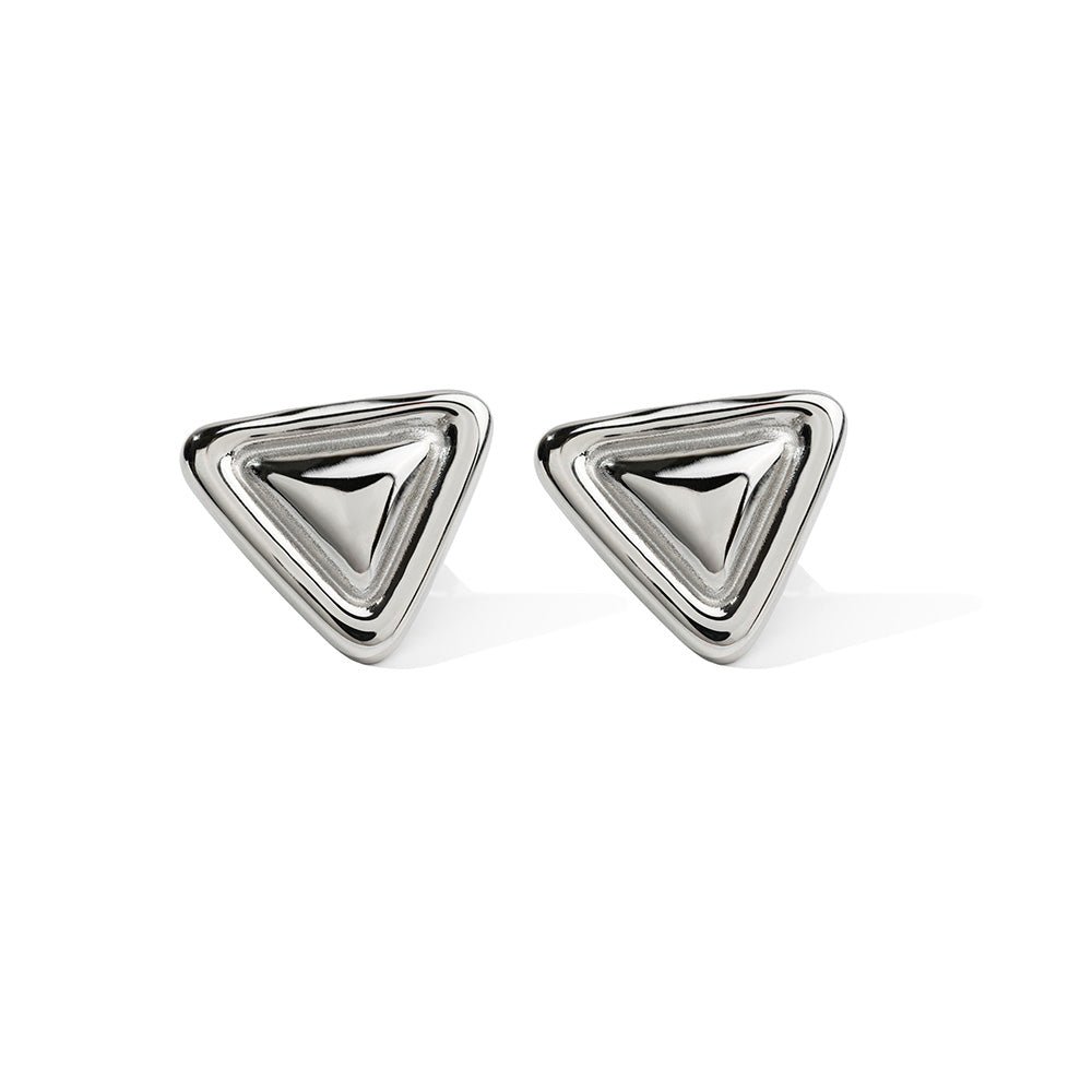 SILVER SLICE EARRINGS - ARETES - Malandra Jewelry - EUWA70.P - JDE2406006 - S