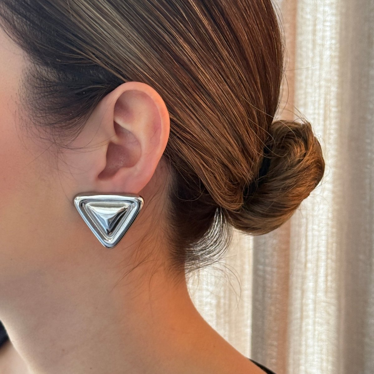 SILVER SLICE EARRINGS - ARETES - Malandra Jewelry - EUWA70.P - JDE2406006 - S