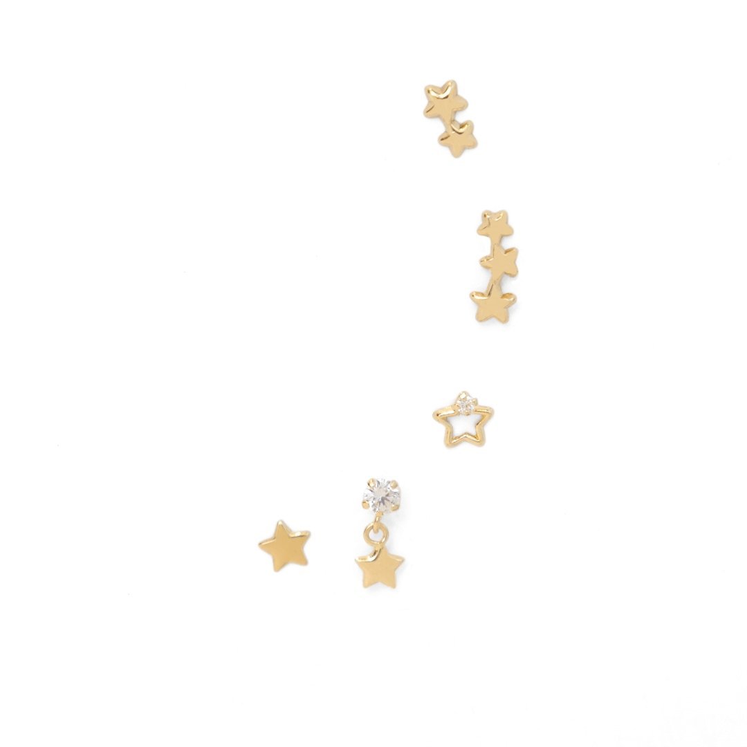 SINGLE STAR GOLD PIERCING - ARETES - Malandra Jewelry - KMA2 - 20071