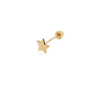SINGLE STAR GOLD PIERCING - ARETES - Malandra Jewelry - KMA2 - 20071