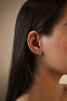 SINGLE STAR GOLD PIERCING - ARETES - Malandra Jewelry - KMA2 - 20071