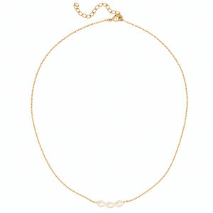 SKINNY TRIPLE PEARL NECKLACE - COLLARES - Malandra Jewelry - TC2100